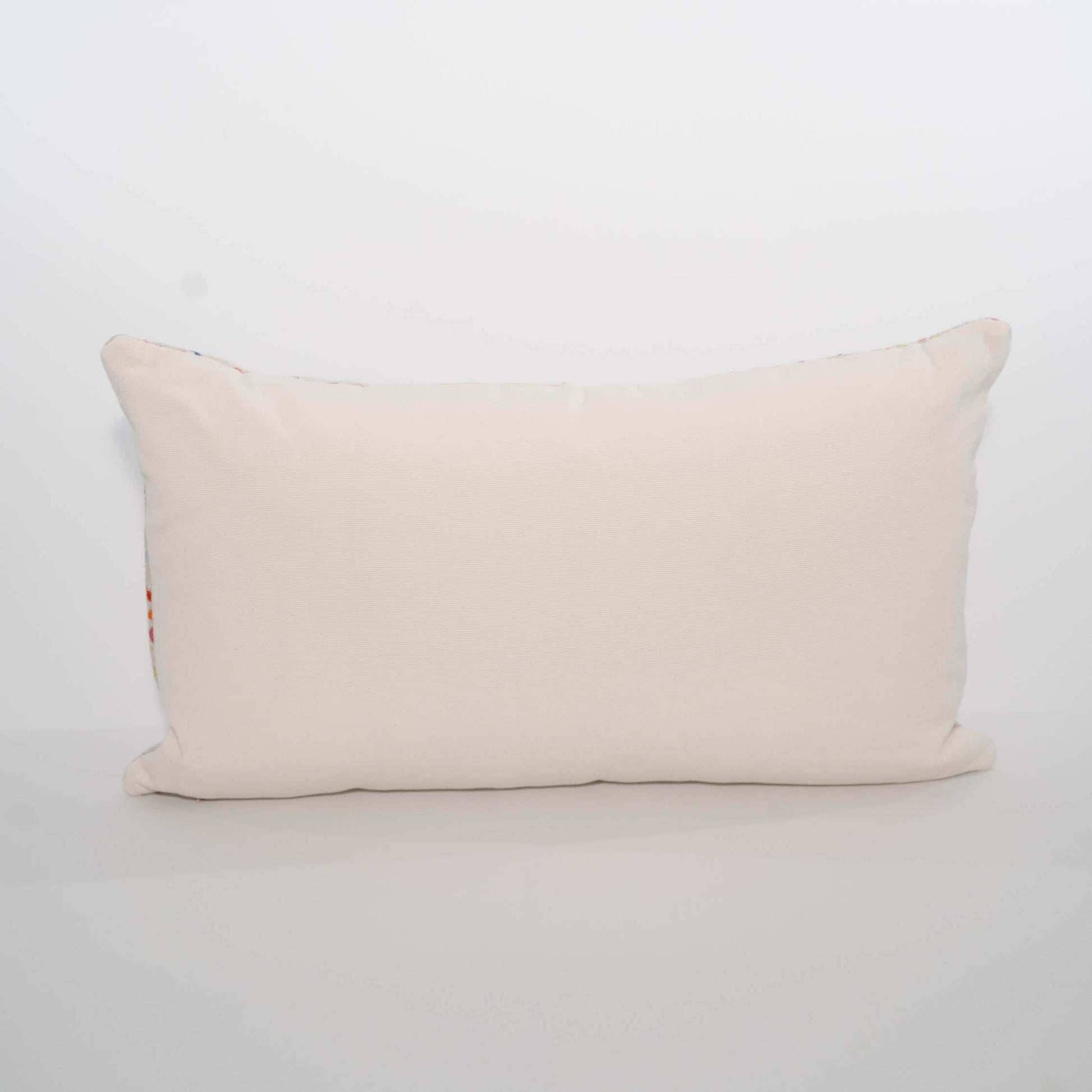 Handmade vintage Nahualá geometric huipil pillow 12x21