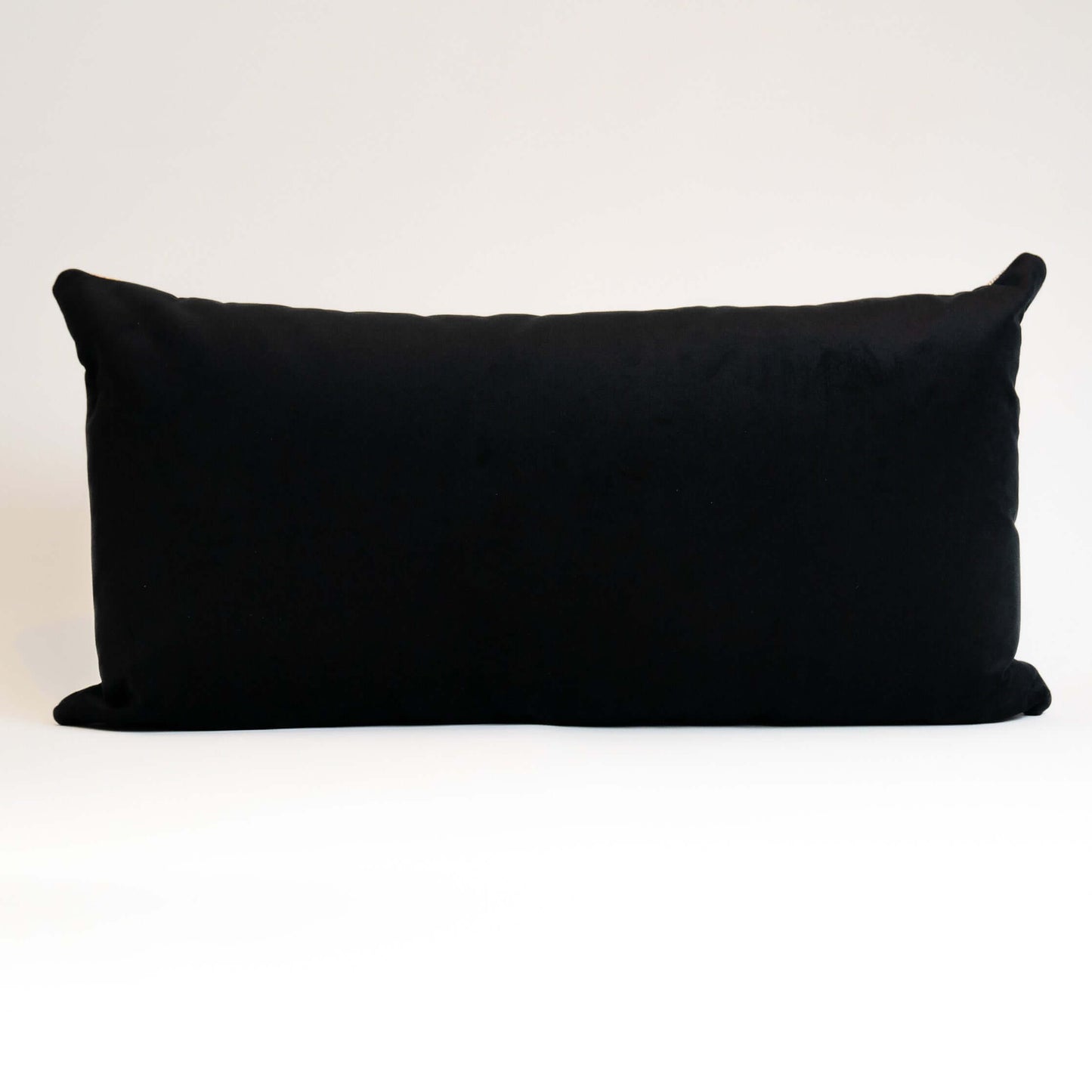 Handmade Guatemalan huipil embroidered floral bird lumbar pillow 15x24