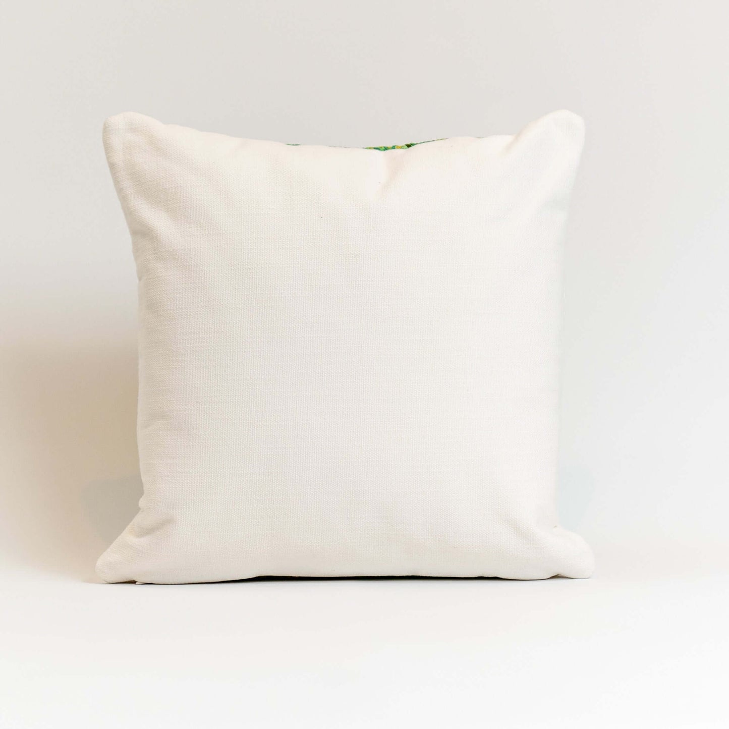 Handmade Guatemalan Nebaj huipil multicolored motif lumbar pillow 18x28