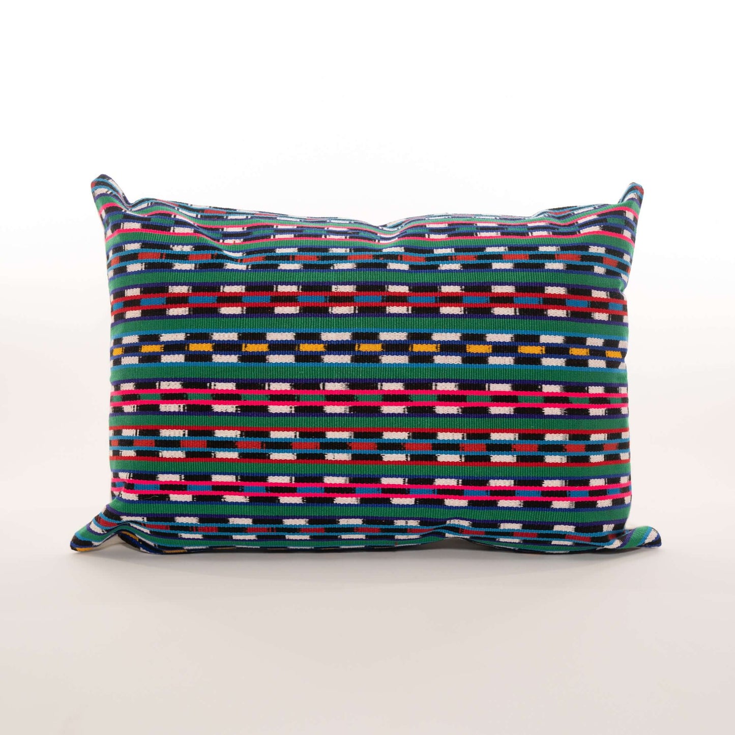 Handmade Guatemalan Gloria rebozo heavyweight huipil pillow 14x20