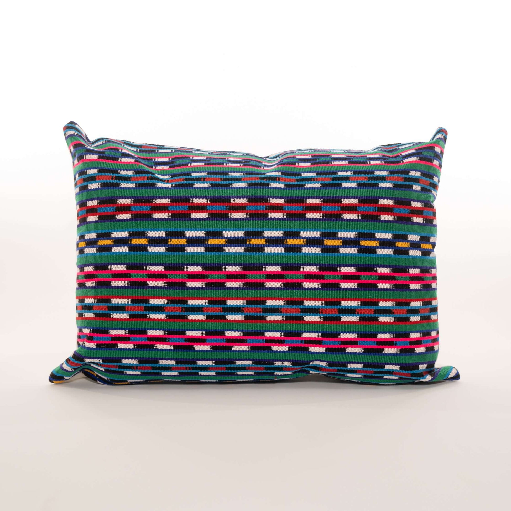 Handmade Guatemalan Gloria rebozo heavyweight huipil pillow 14x20