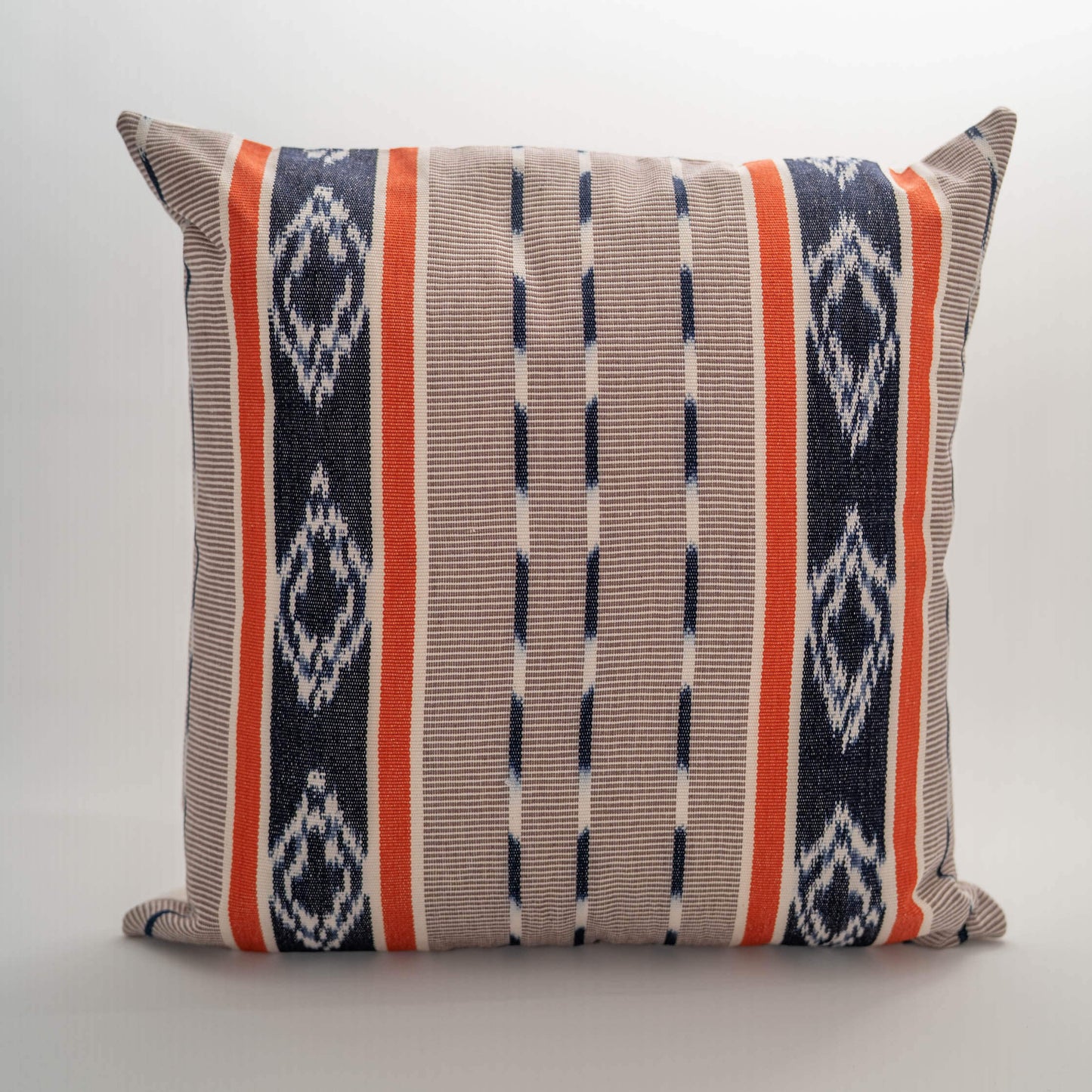 Handmade Guatemalan Juanita Atitlan Ikat Pillow – Natural Plant Dyed