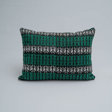 Load image into Gallery viewer, Green &amp; Black Nahualá  Pillow